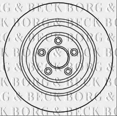 Тормозной диск BORG & BECK BBD6016S
