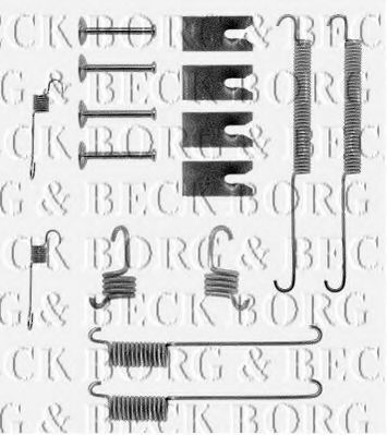 Комплектующие, колодки дискового тормоза BORG & BECK BBK6030
