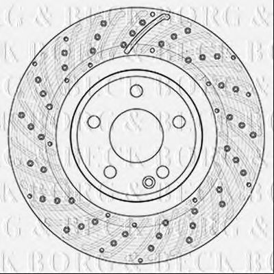Тормозной диск BORG & BECK BBD5355