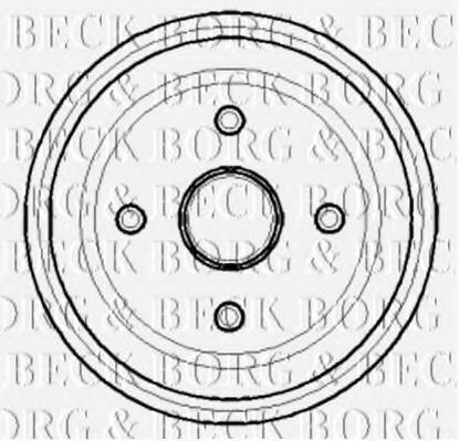 Тормозной барабан BORG & BECK BBR7123
