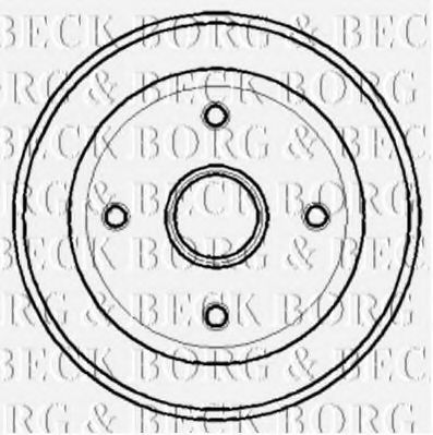 Тормозной барабан BORG & BECK BBR7124