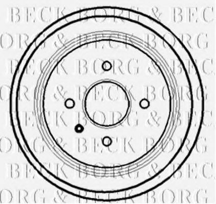 Тормозной барабан BORG & BECK BBR7127