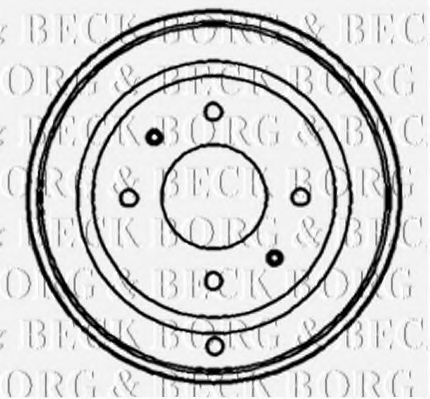 Тормозной барабан BORG & BECK BBR7132