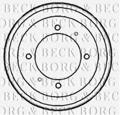 Тормозной барабан BORG & BECK BBR7153