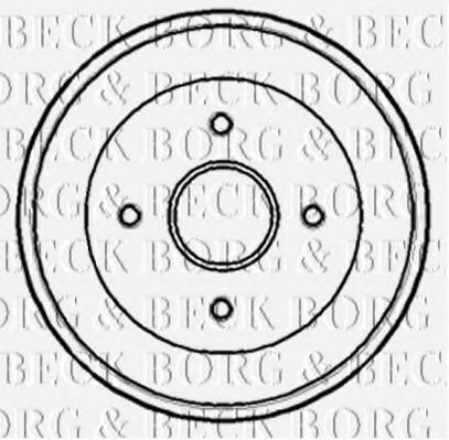 Тормозной барабан BORG & BECK BBR7168