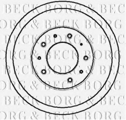 Тормозной барабан BORG & BECK BBR7032