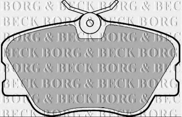 Комплект тормозных колодок, дисковый тормоз BORG & BECK BBP1068