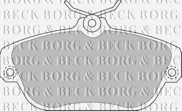 Комплект тормозных колодок, дисковый тормоз BORG & BECK BBP1157