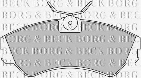 Комплект тормозных колодок, дисковый тормоз BORG & BECK BBP1316