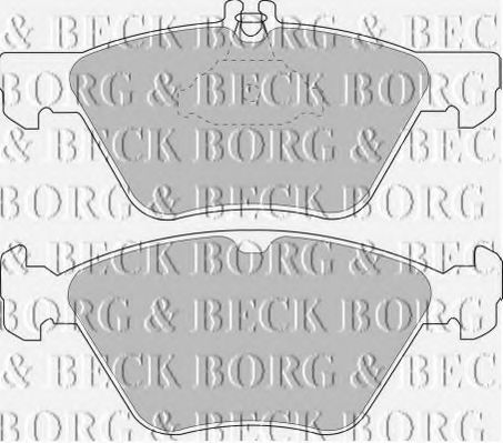 Комплект тормозных колодок, дисковый тормоз BORG & BECK BBP1393