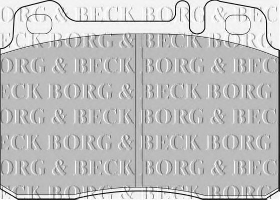 Комплект тормозных колодок, дисковый тормоз BORG & BECK BBP1492