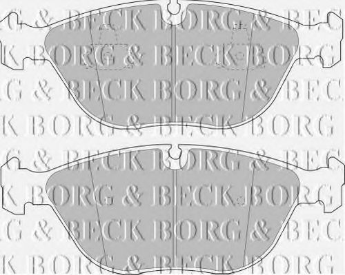 Комплект тормозных колодок, дисковый тормоз BORG & BECK BBP1578