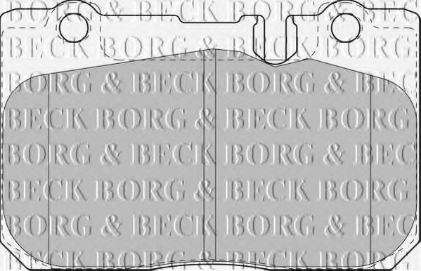 Комплект тормозных колодок, дисковый тормоз BORG & BECK BBP1631