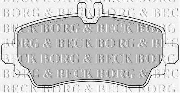 Комплект тормозных колодок, дисковый тормоз BORG & BECK BBP1634