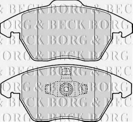 Комплект тормозных колодок, дисковый тормоз BORG & BECK BBP1888