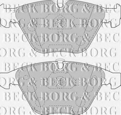 Комплект тормозных колодок, дисковый тормоз BORG & BECK BBP1894