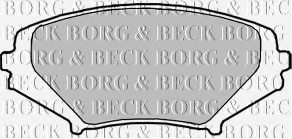 Комплект тормозных колодок, дисковый тормоз BORG & BECK BBP1915