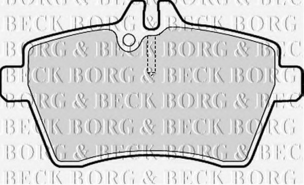 Комплект тормозных колодок, дисковый тормоз BORG & BECK BBP1950