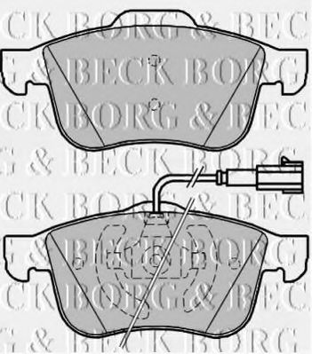 Комплект тормозных колодок, дисковый тормоз BORG & BECK BBP1979