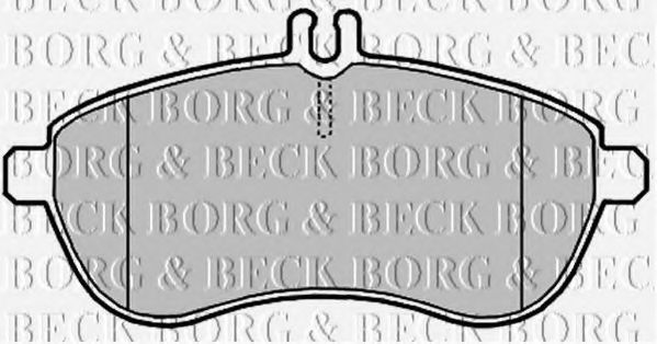 Комплект тормозных колодок, дисковый тормоз BORG & BECK BBP2008