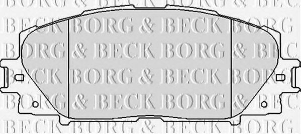Комплект тормозных колодок, дисковый тормоз BORG & BECK BBP2123