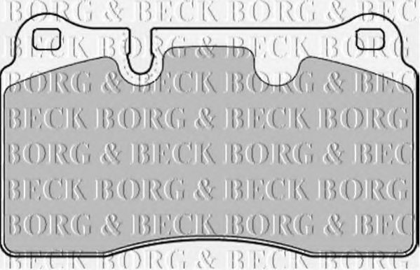Комплект тормозных колодок, дисковый тормоз BORG & BECK BBP2175