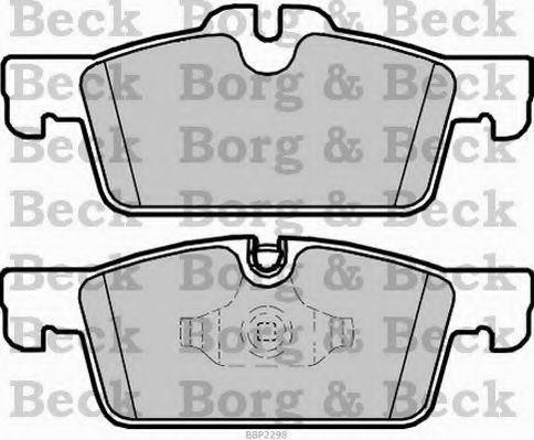 Комплект тормозных колодок, дисковый тормоз BORG & BECK BBP2298