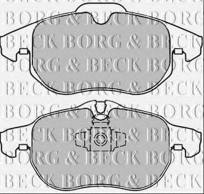Комплект тормозных колодок, дисковый тормоз BORG & BECK BBP2354