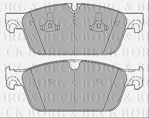 Комплект тормозных колодок, дисковый тормоз BORG & BECK BBP2438