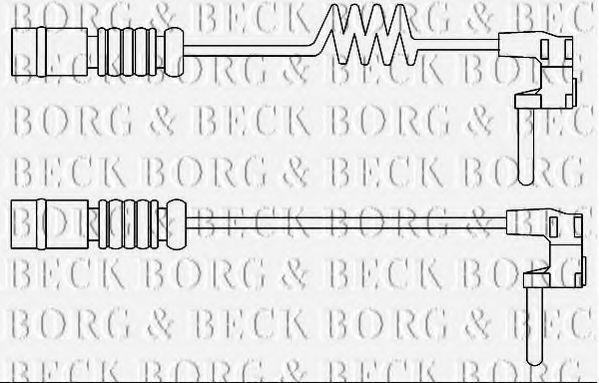 Сигнализатор, износ тормозных колодок BORG & BECK BWL3103