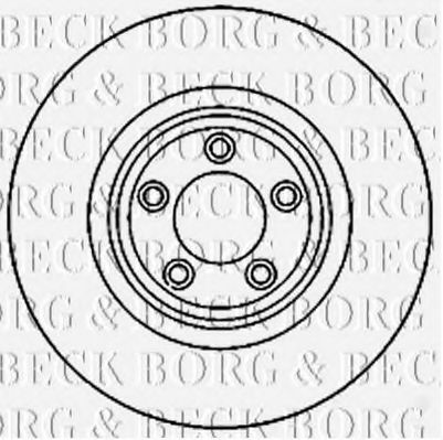 Тормозной диск BORG & BECK BBD5821S