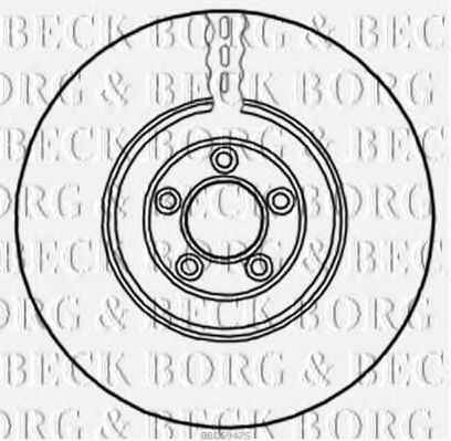Тормозной диск BORG & BECK BBD5947S