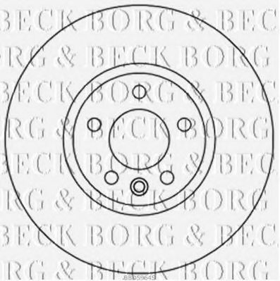 Тормозной диск BORG & BECK BBD5964S