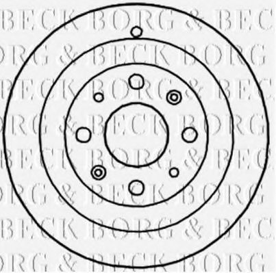 Тормозной барабан BORG & BECK BBR7195