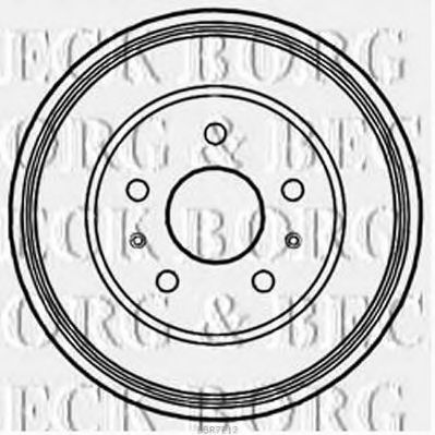 Тормозной барабан BORG & BECK BBR7212