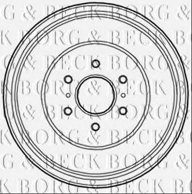 Тормозной барабан BORG & BECK BBR7221