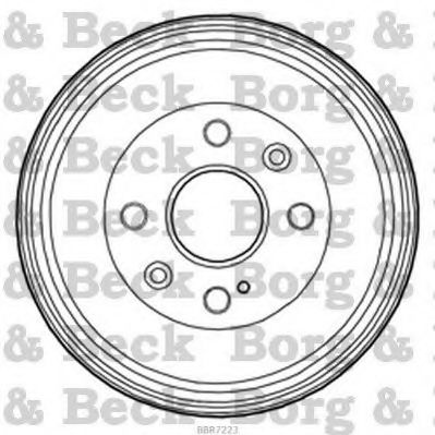 Тормозной барабан BORG & BECK BBR7223