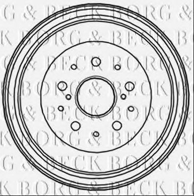 Тормозной барабан BORG & BECK BBR7227