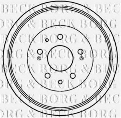 Тормозной барабан BORG & BECK BBR7233