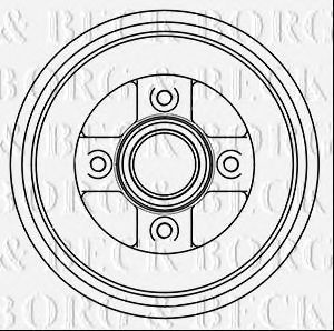 Тормозной барабан BORG & BECK BBR7242