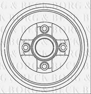 Тормозной барабан BORG & BECK BBR7243