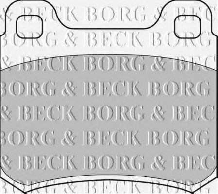 Комплект тормозных колодок, дисковый тормоз BORG & BECK BBP1315