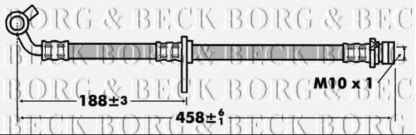 Тормозной шланг BORG & BECK BBH7442