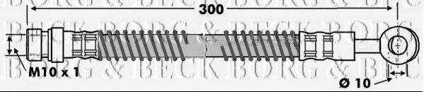 Тормозной шланг BORG & BECK BBH7470