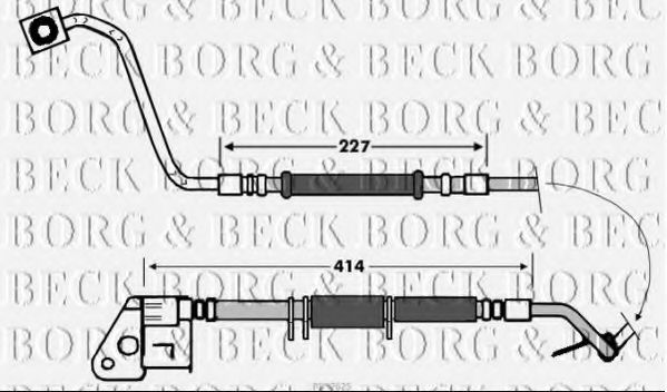 Тормозной шланг BORG & BECK BBH7625