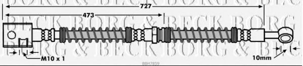 Тормозной шланг BORG & BECK BBH7859