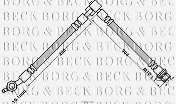 Тормозной шланг BORG & BECK BBH7898