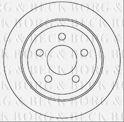 Тормозной диск BORG & BECK BBD5351