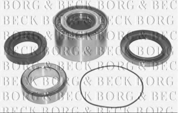 Комплект подшипника ступицы колеса BORG & BECK BWK583