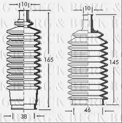 Пыльник, рулевое управление BORG & BECK BSG3044